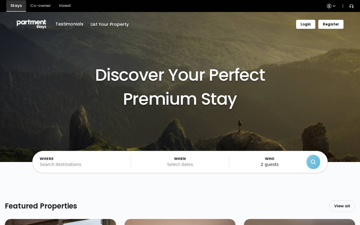 Partment website preview