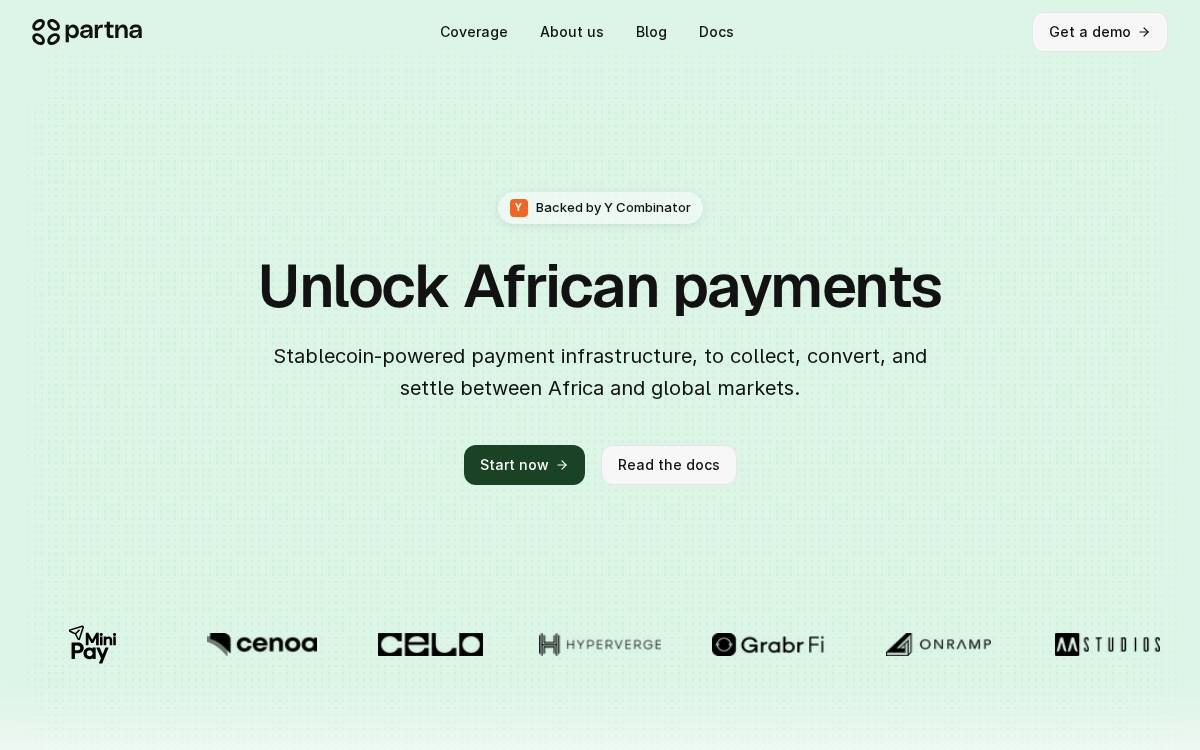 Partna website preview