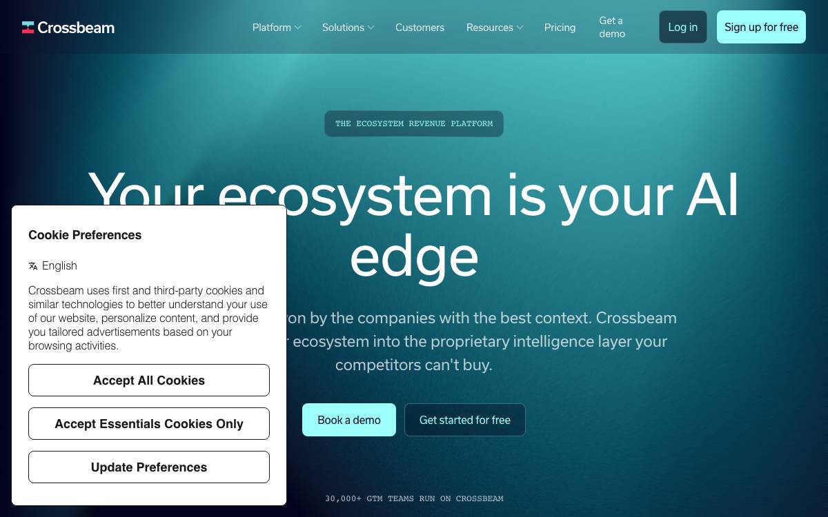 Partnered website preview
