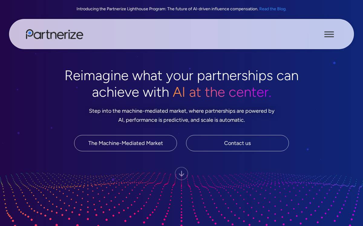 Partnerize website preview