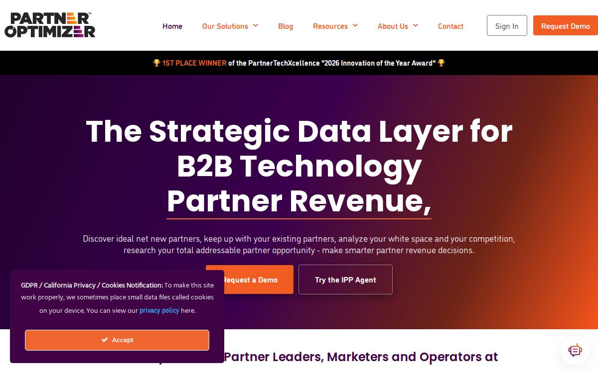PartnerOptimizer website preview
