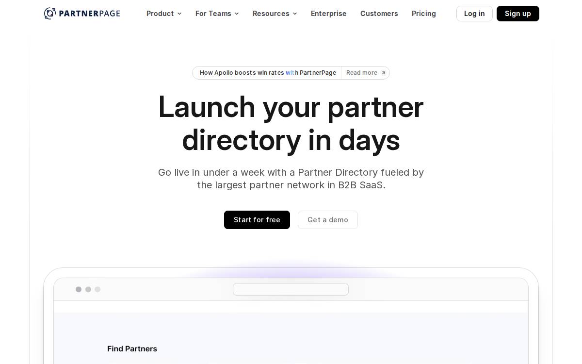 Partnerpage website preview