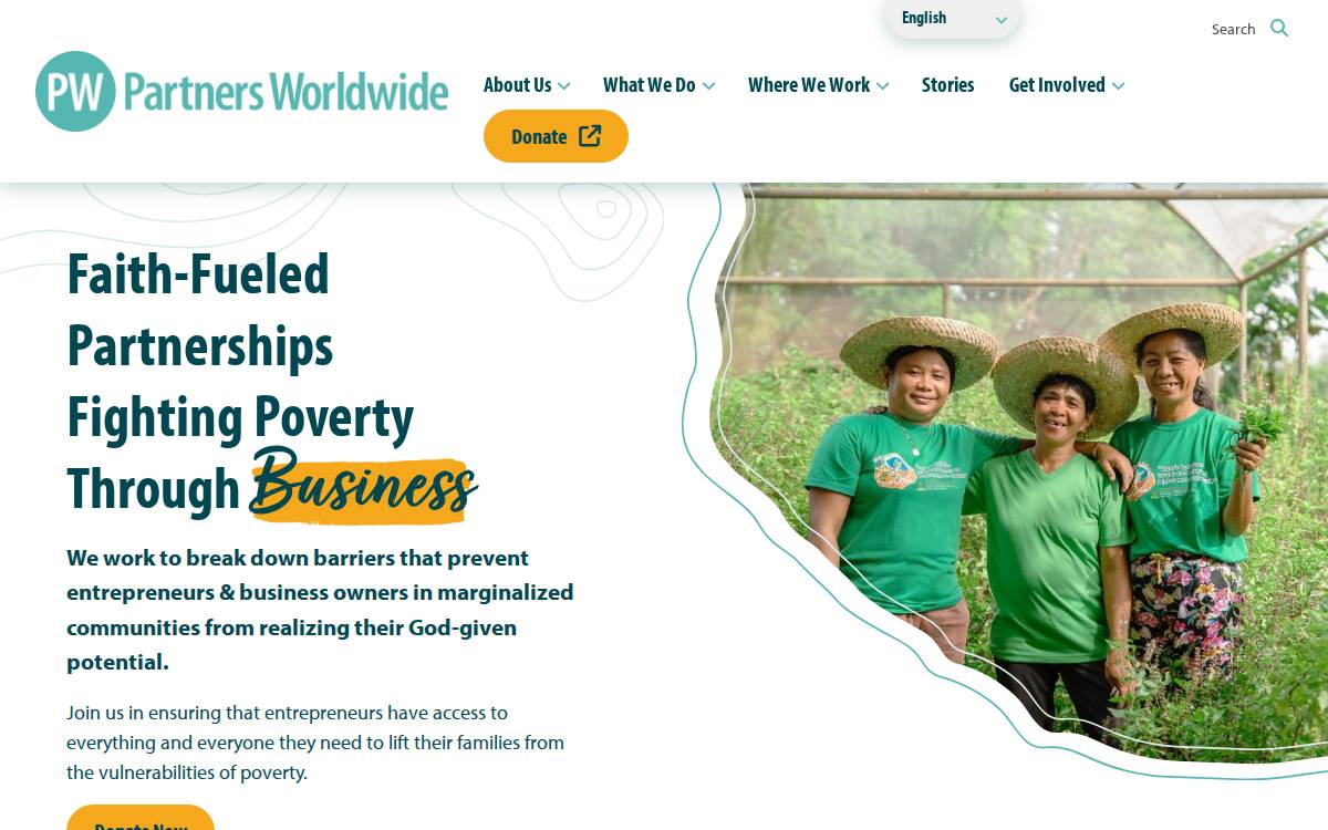 Partners WorldWide website preview