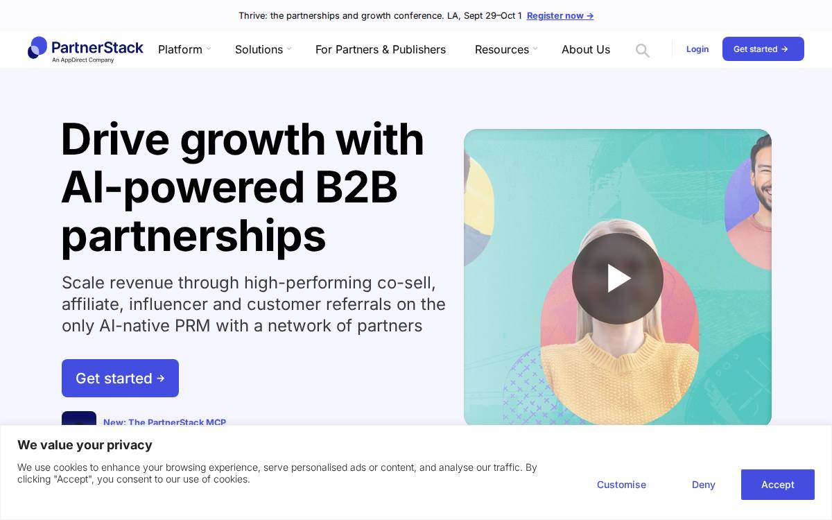 PartnerStack website preview