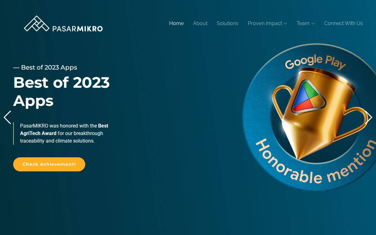 PasarMikro website preview