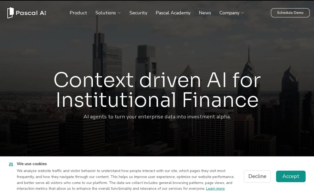 Pascal AI website preview
