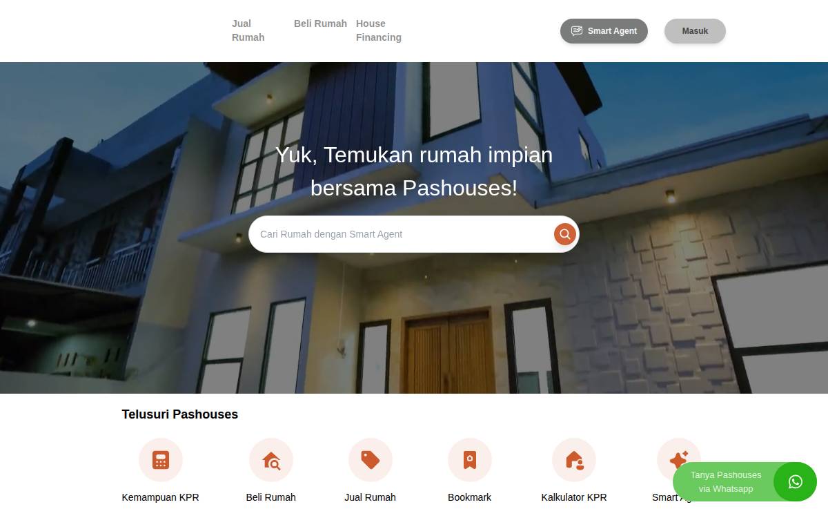Pashouses website preview