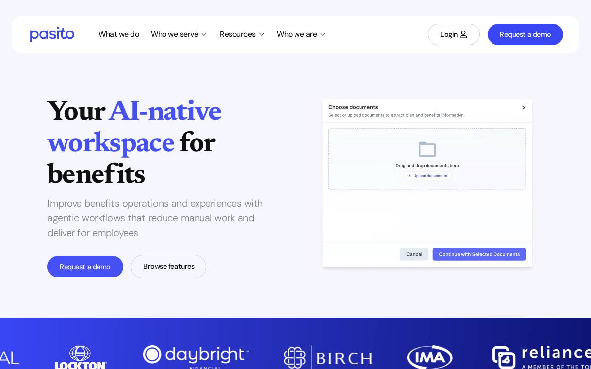 Pasito website preview