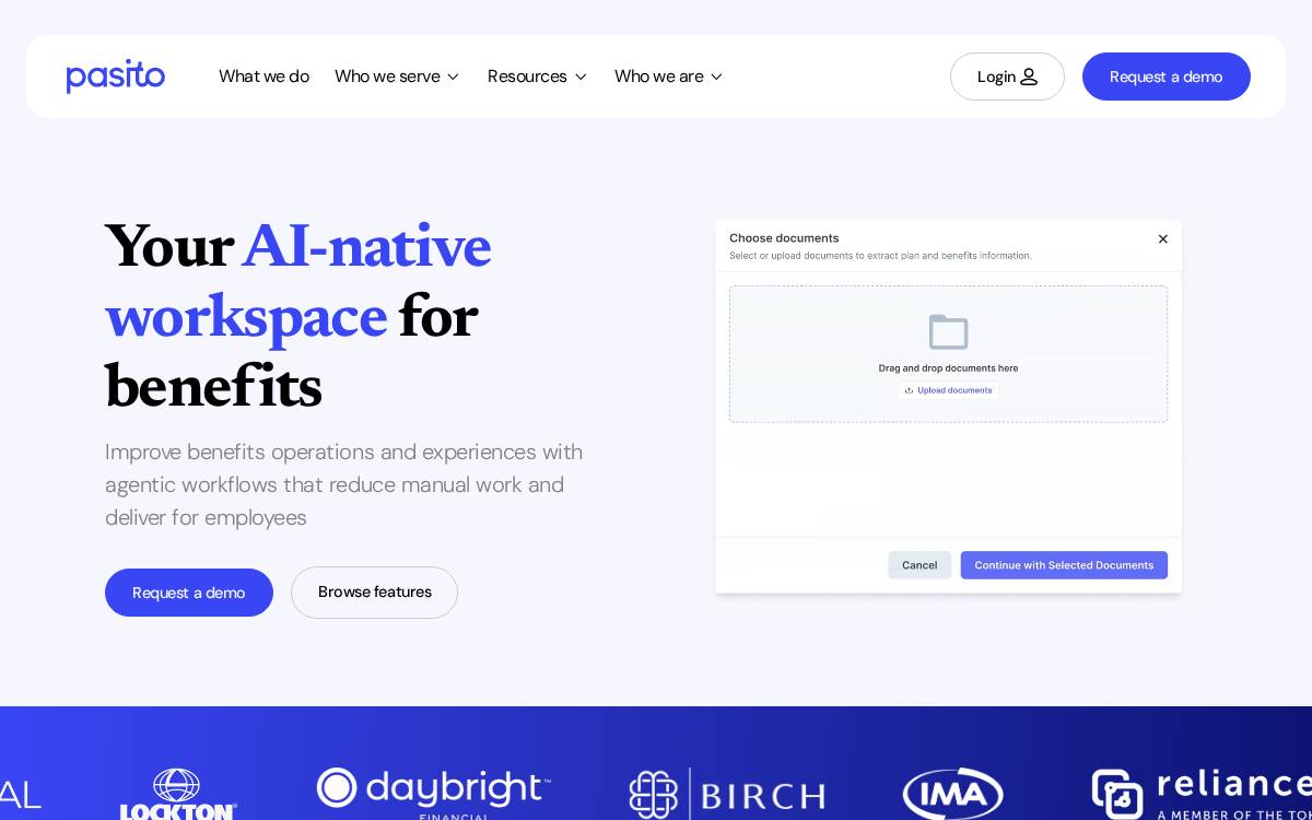 Pasito website preview