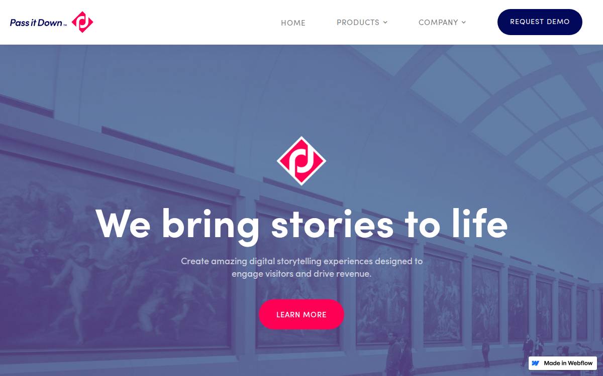 Pass It Down website preview