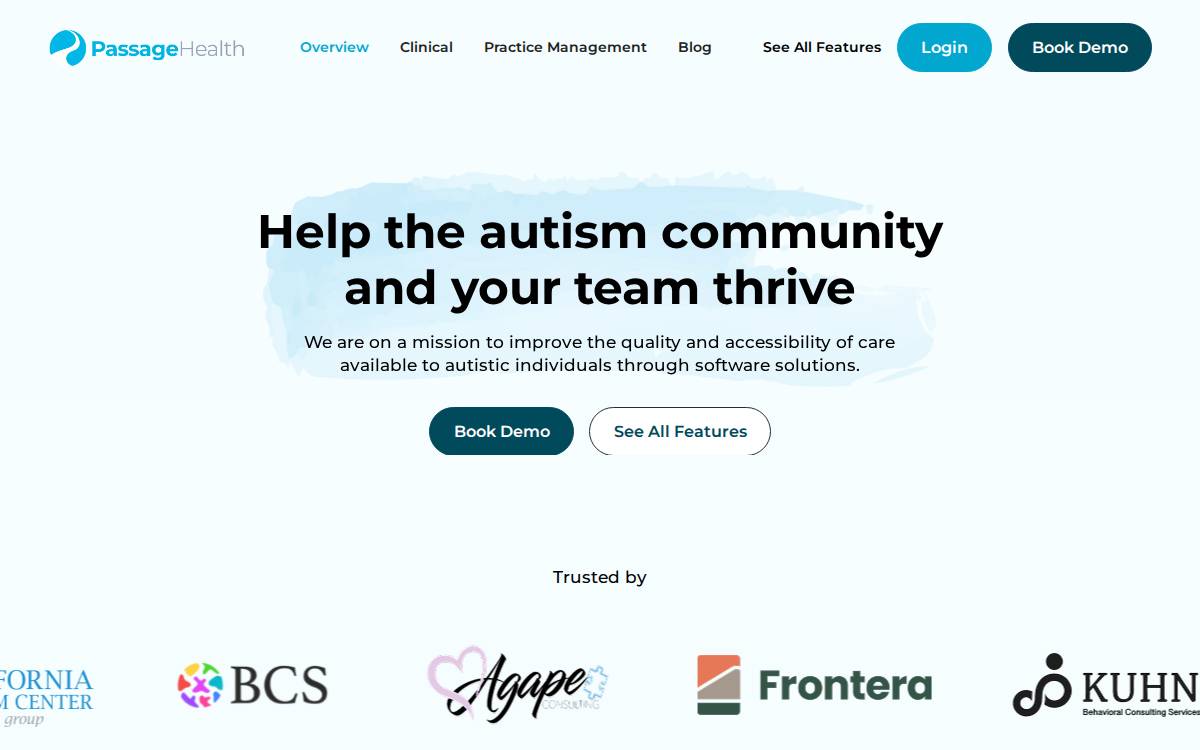 Passage Health website preview