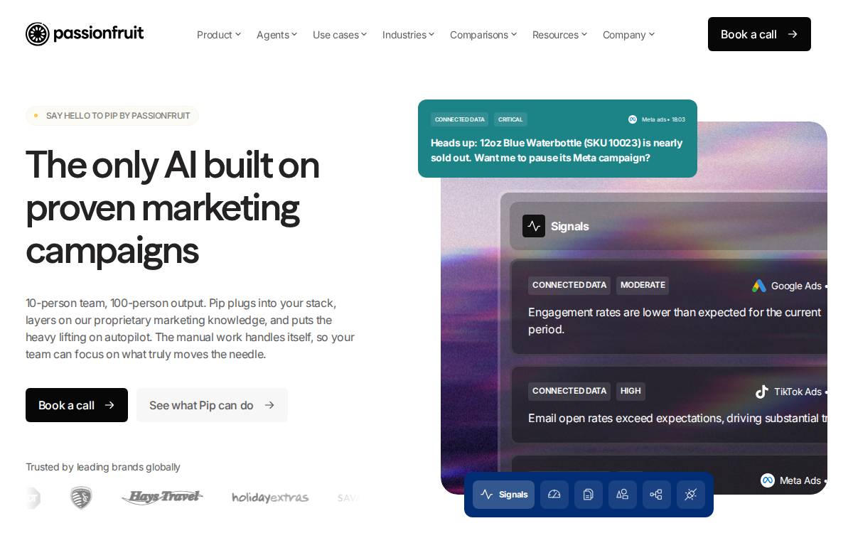 Passionfruit website preview