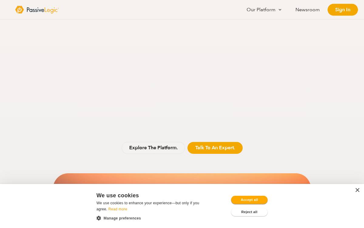 PassiveLogic website preview