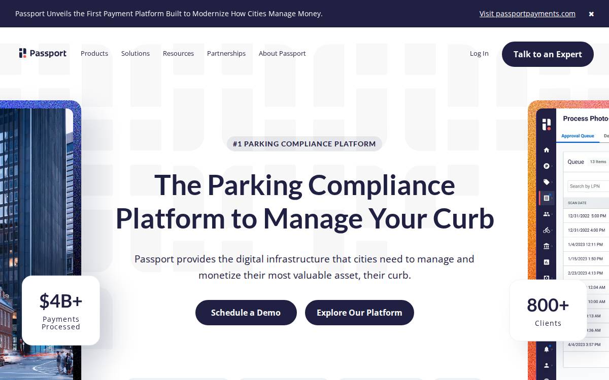 Passport website preview