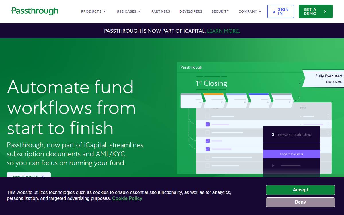 Passthrough website preview