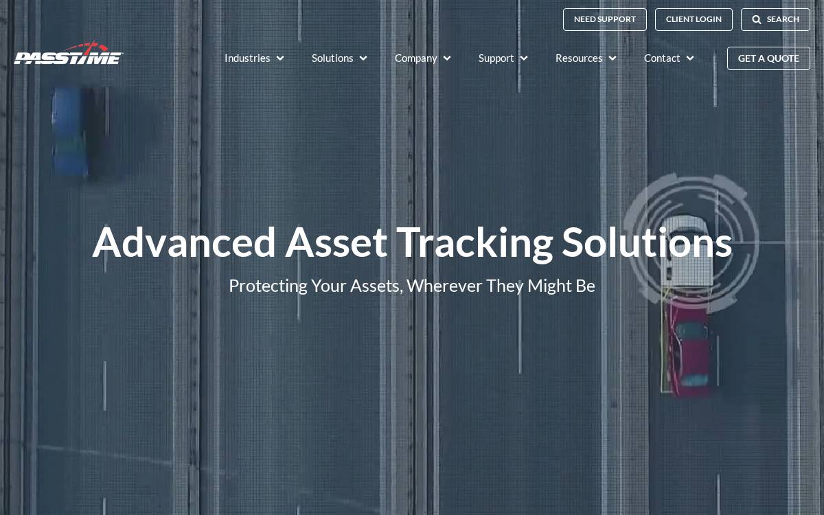 Passtimegps website preview
