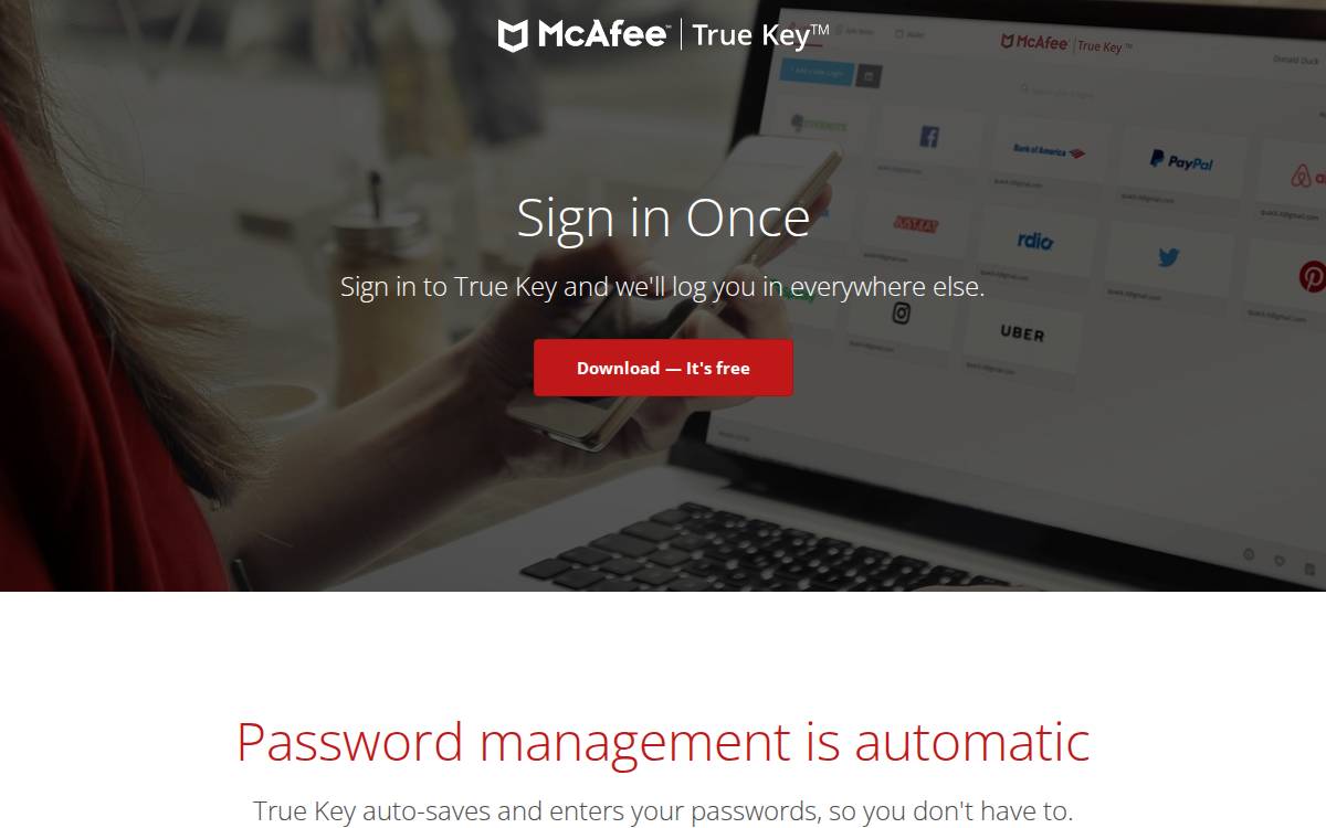 Password Box website preview
