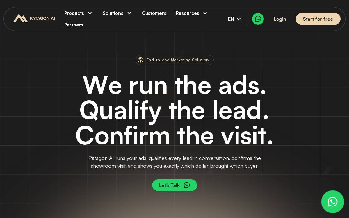 Patagon AI website preview