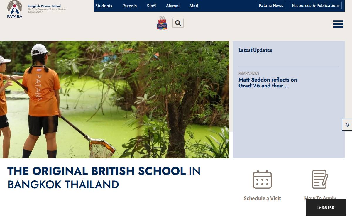 Patana Alumni Committee website preview
