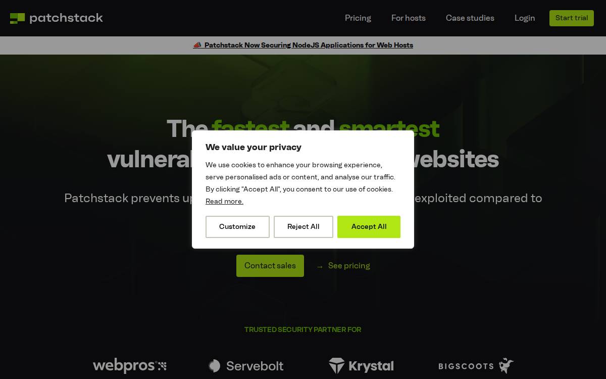 Patchstack website preview
