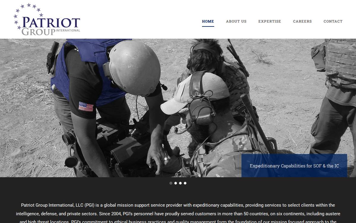 Patgroupi website preview