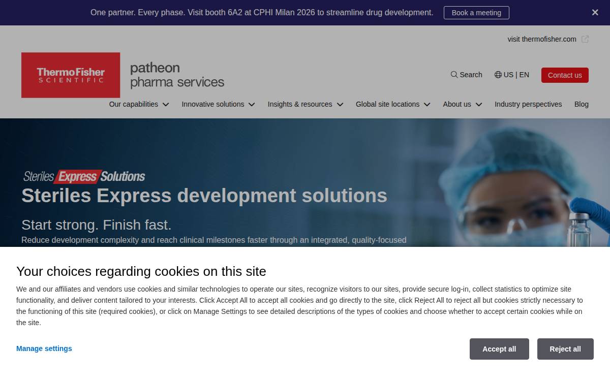 Patheon website preview