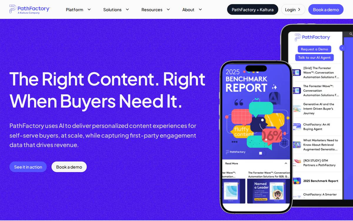 PathFactory website preview