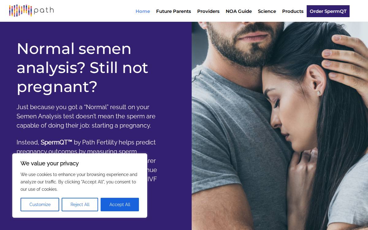 Pathfertility website preview
