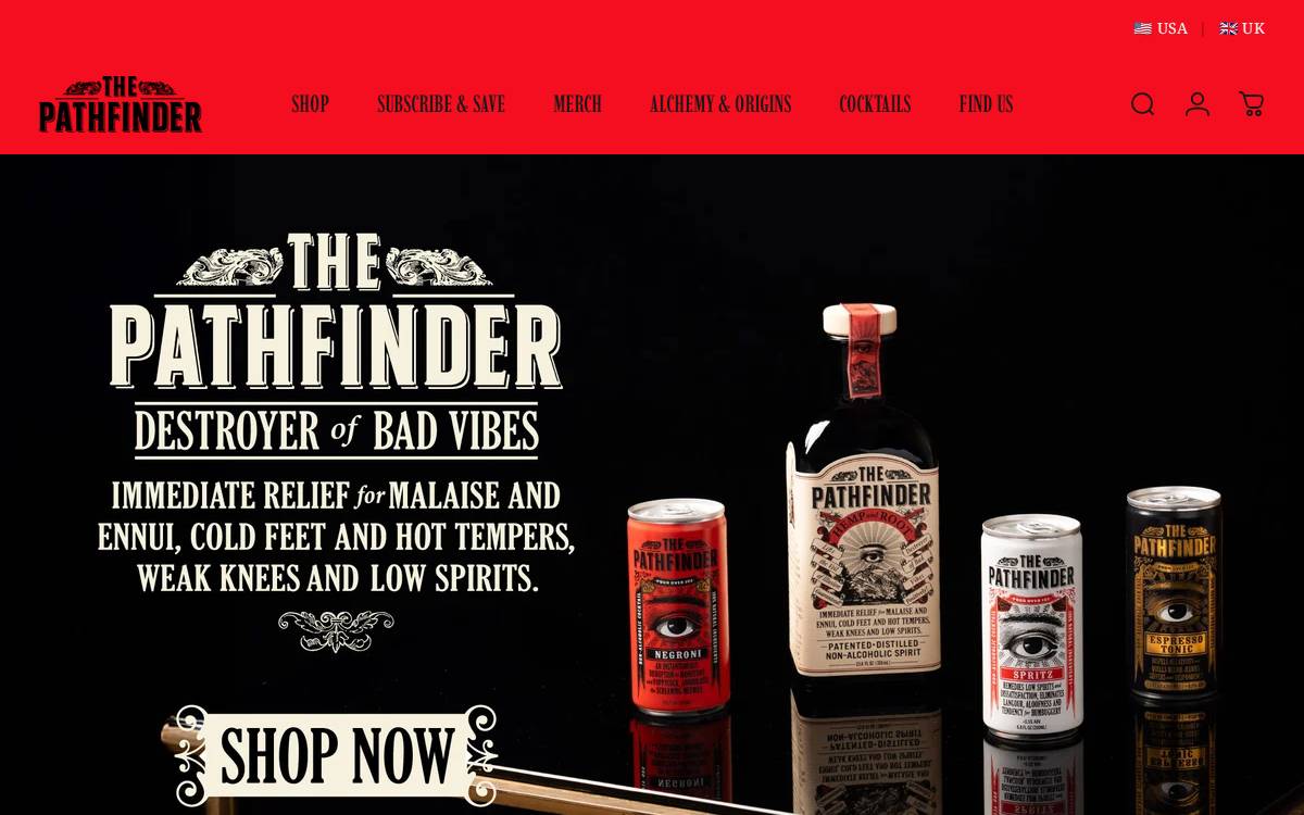 Pathfinder Spirit website preview