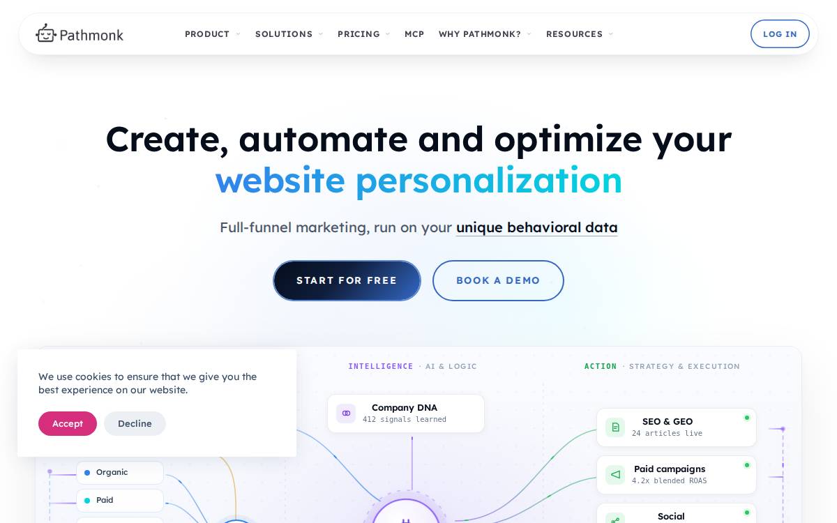 Pathmonk website preview