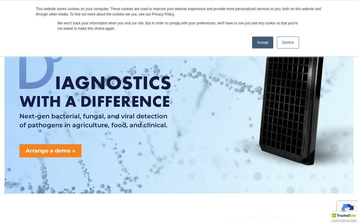 PathogenDx website preview