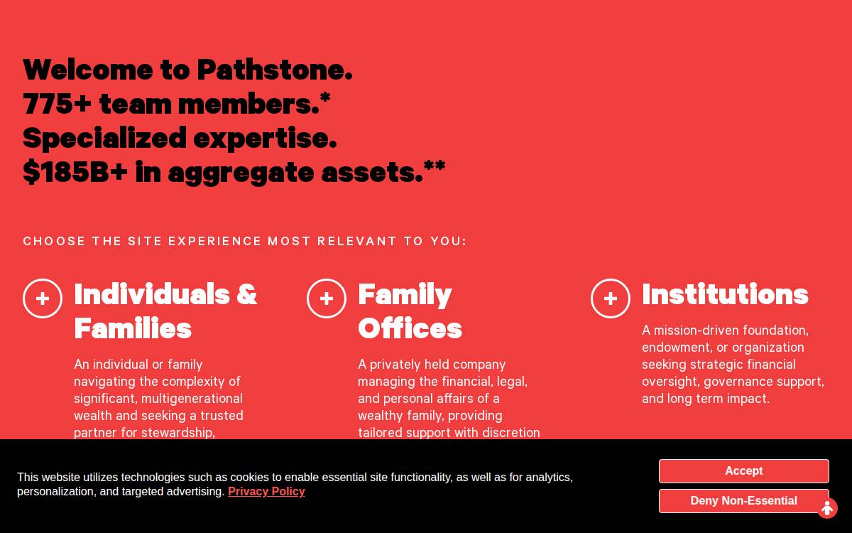 Pathstone website preview