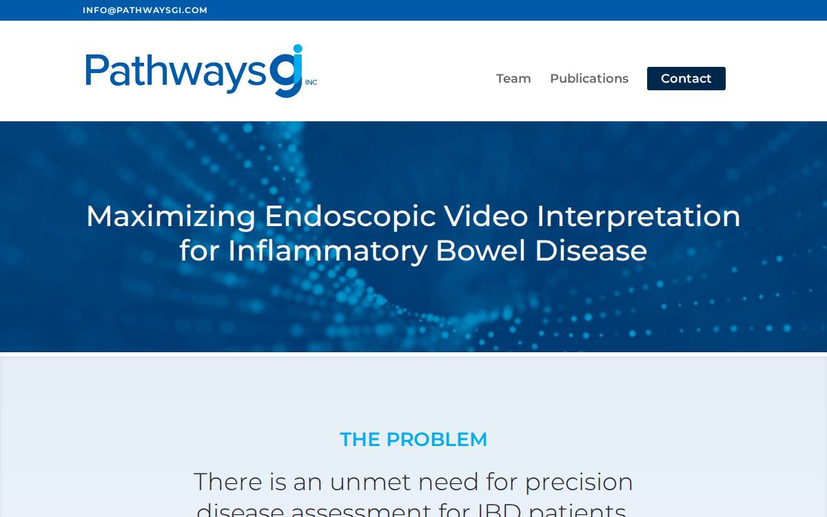 PathwaysGI website preview