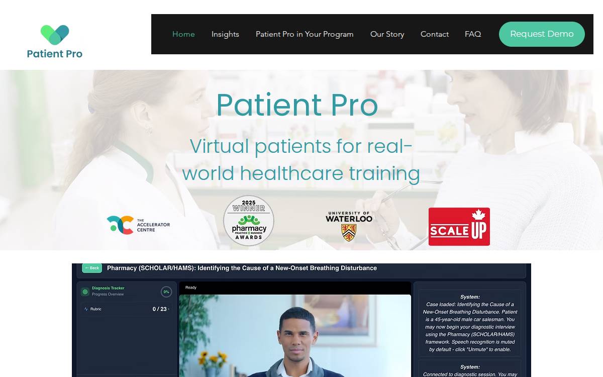 Patient Pro Website website preview