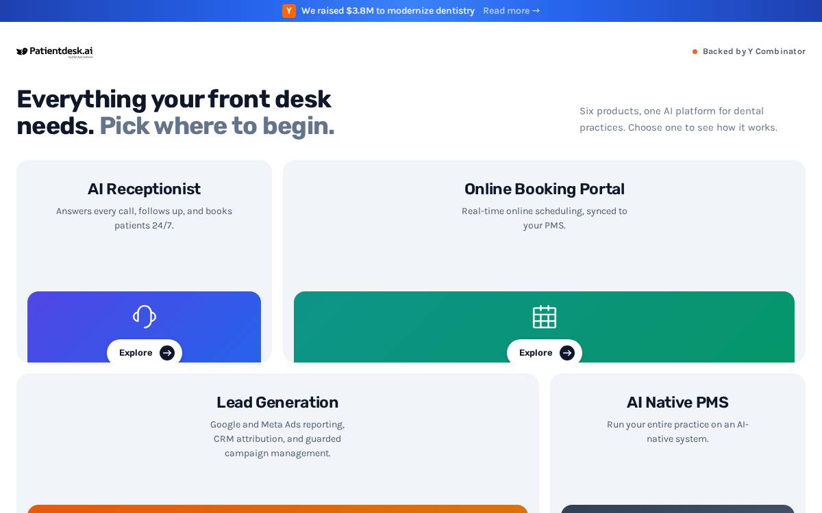 Patientdesk.ai website preview