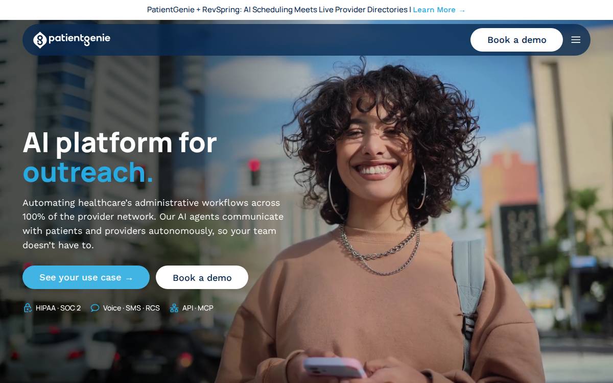 Patientgenie website preview