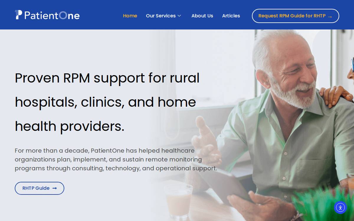 PatientOne website preview