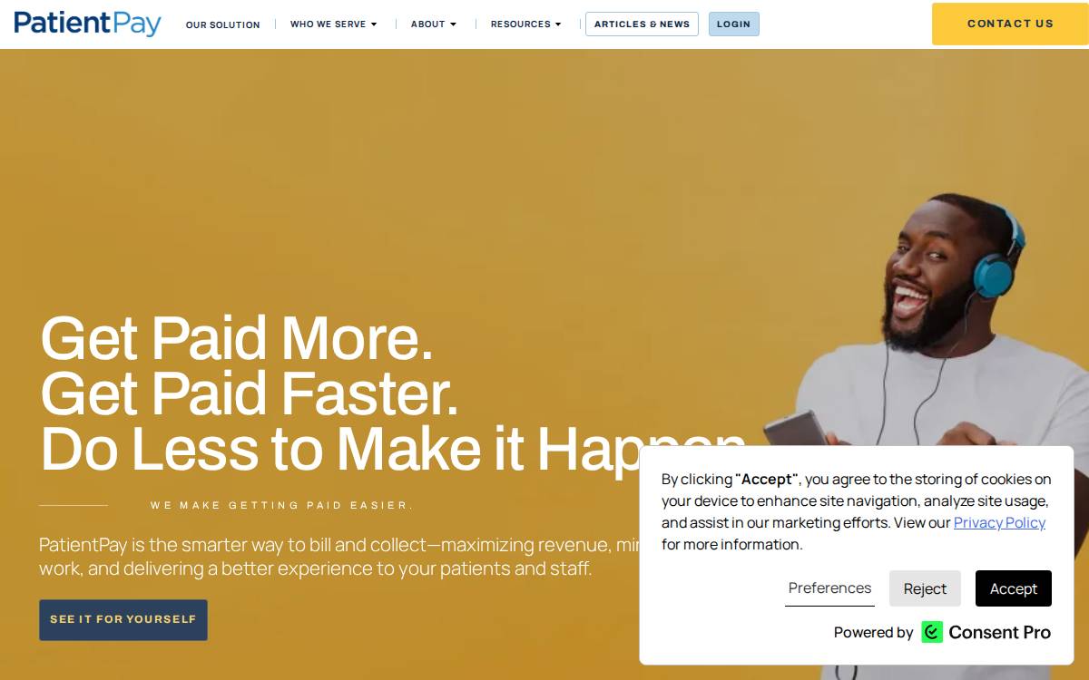 Patientpay website preview