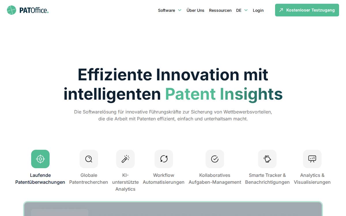 Patoffice website preview