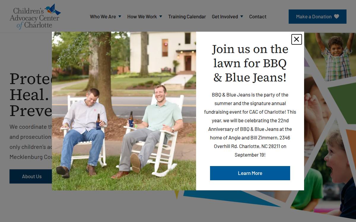 Pat’s Place Child Advocacy Center website preview