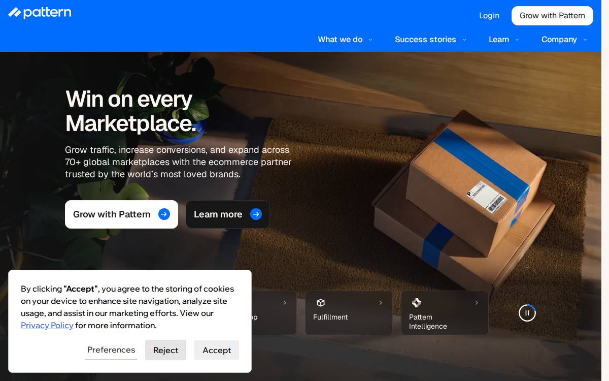 Pattern Insurance website preview