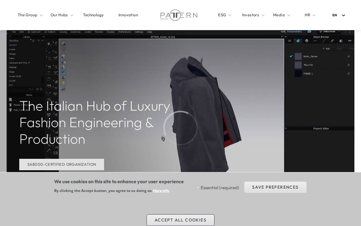 Patterngroup website preview