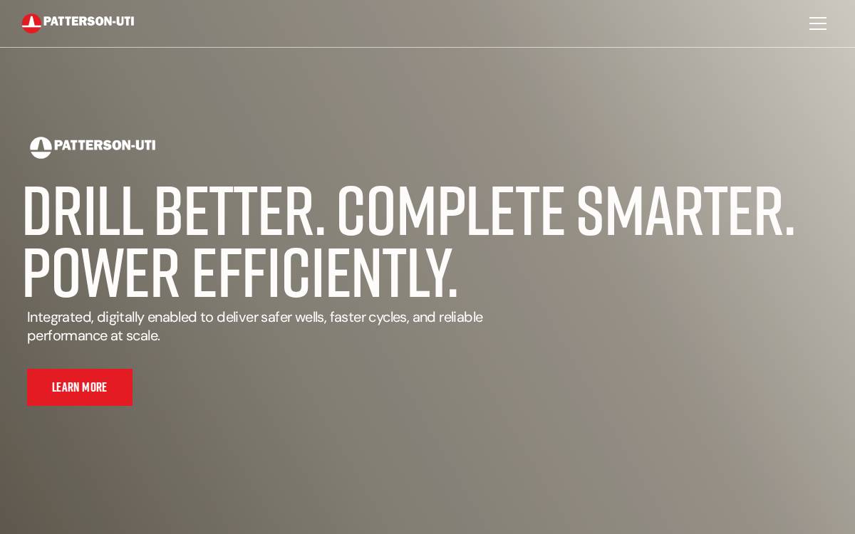 Patterson UTI Energy website preview
