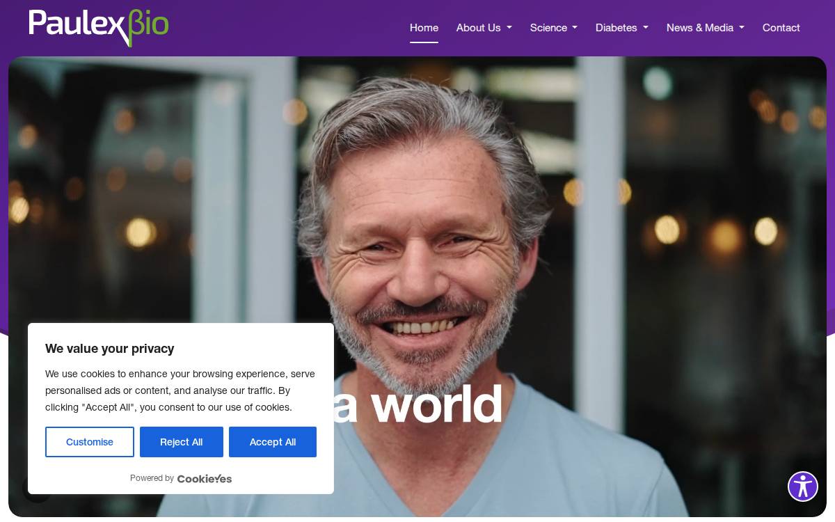 Paulex Bio website preview