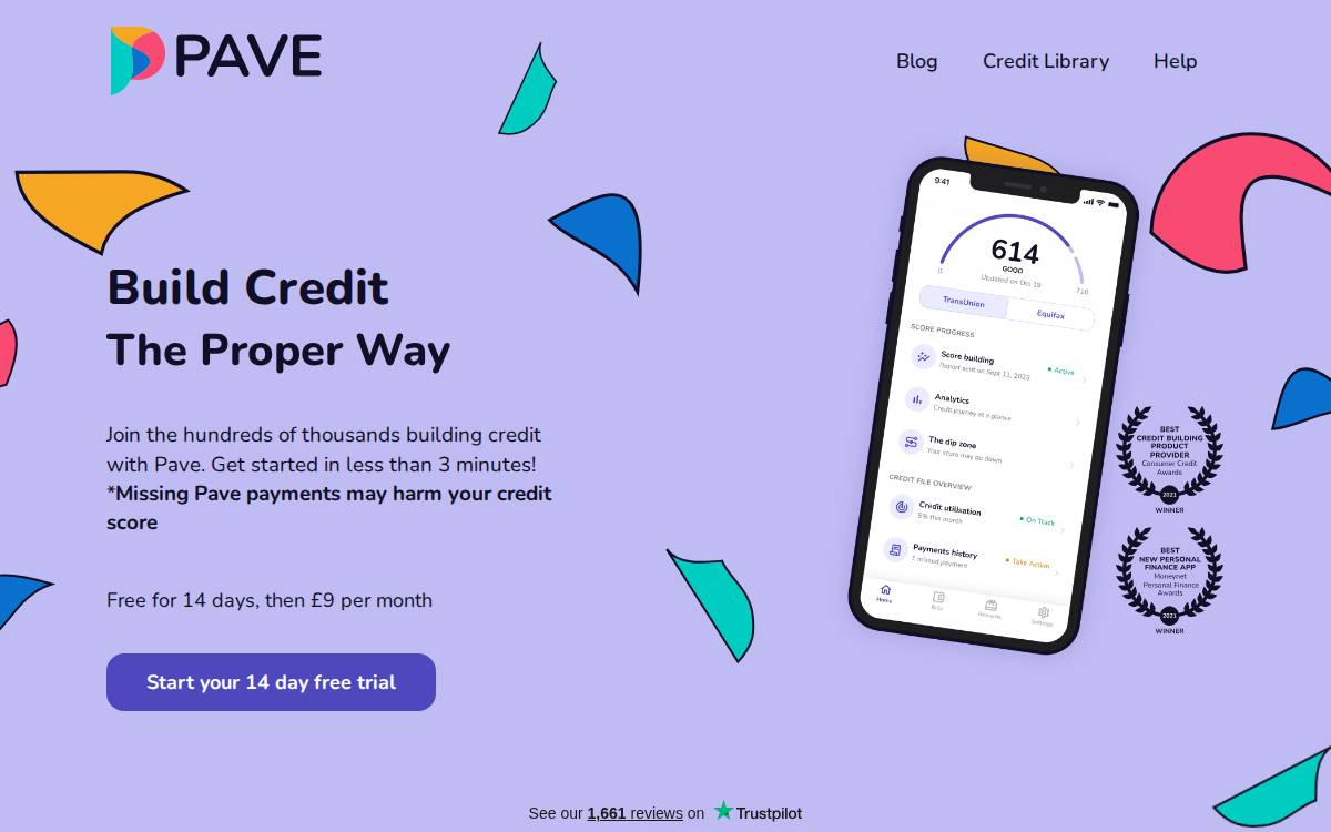 Pave website preview