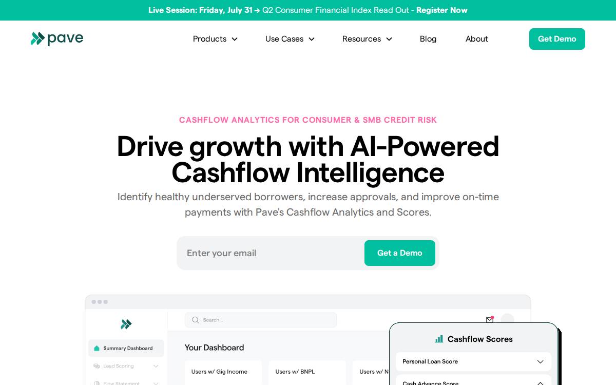 Pave website preview