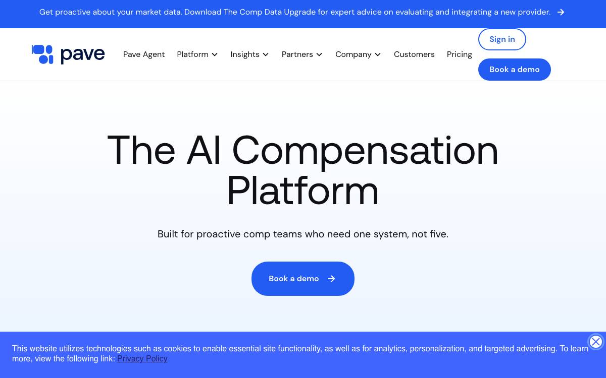 Pave website preview