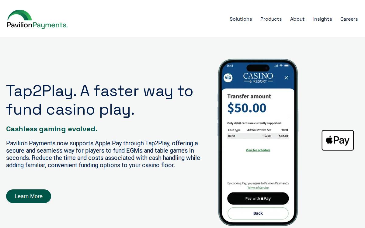 Pavilion Payments website preview