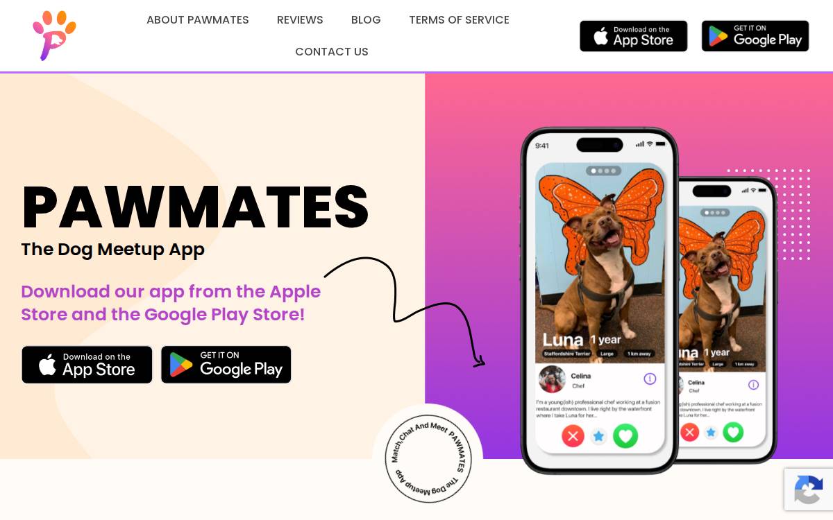 Pawmates Inc website preview