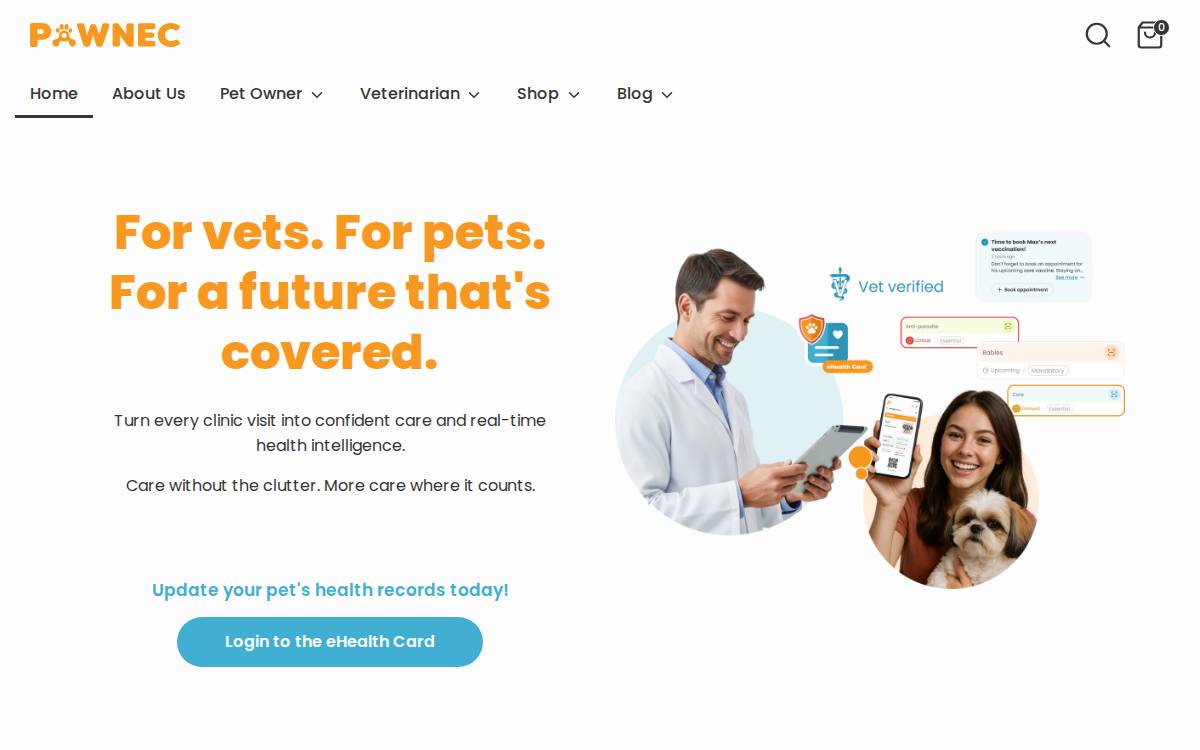 Pawnec website preview
